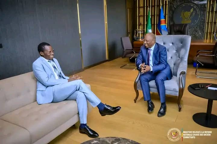 RDC :  Eliezer Tambwe sollicite l'avis juridique de Guillaume Ngefa pour l'identification et la sécurisation des biens des anciens combattants

