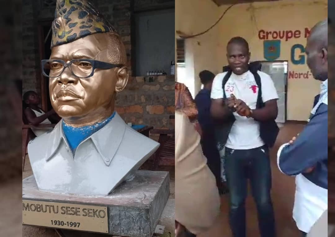 Nord-Ubangi : « Mobutu n’était pas éternel », le message fort de Michael Mayanga qui a cassé son buste à Gbado-Lite !
