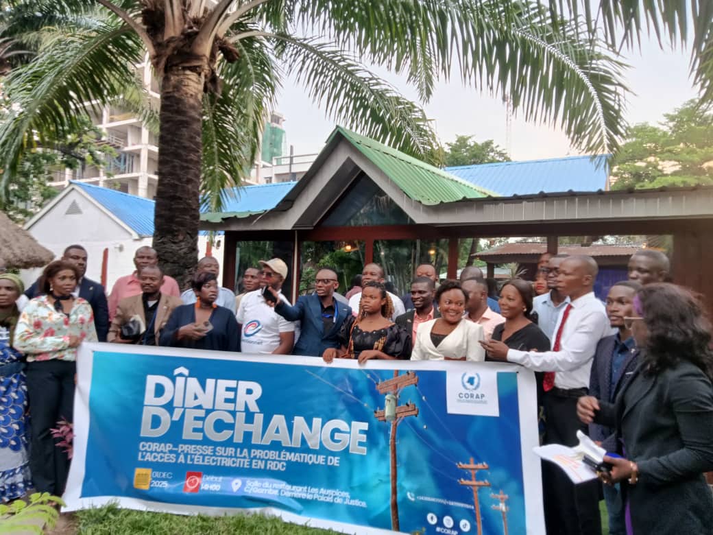 RDC : CORAP et les médias exigent des solutions urgentes pour l’accès à l’électricité  